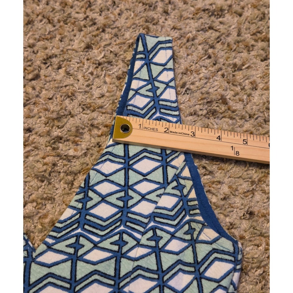 Maeve Geometric Pattern Sleeveless Dress Women's Size 0 Open Back 2 Button - Picture 7 of 10